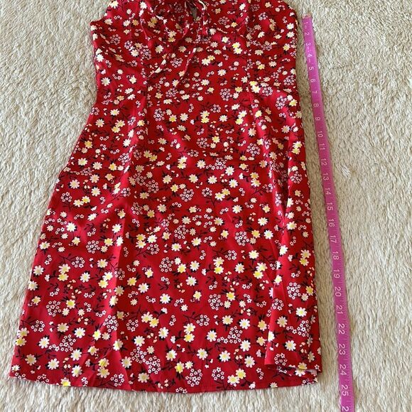 SHEIN red floral sundress size XS - Picture 15 of 16
